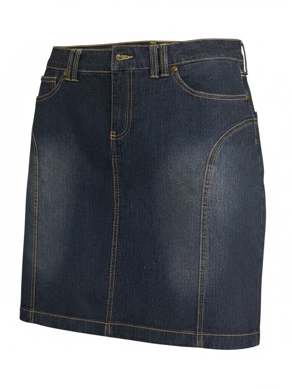 Dark Wash Denim Skirt